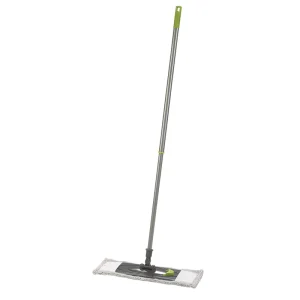 Professional Reusable Microfiber Flat Mop with Detachable Iron Pole Dry Wet Cleaning Microfiber Dust Pad
