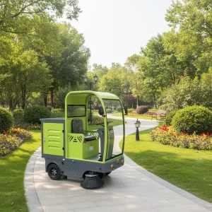 RENQI Street Sweeper New Battery Powered Riding Sweeper That Can Be Used for Warehouse Cleaning