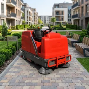 RNKJ Industrial Ride on Floor Scrubber Machine Large Capacity Electric Automatic Cleaning Washer Battery Powered Durable