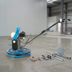 ROCKBEST Ride On Gasoline Concrete Floor Polishing Power Trowel with Gearbox 5HP Engine