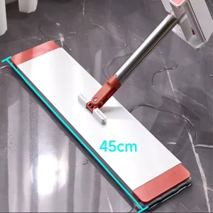 Realida Professional Home Cleaning Heavy duty Steel Magic Handle Mop Self Cleaning Washable Aluminum Head High Capacity Floor