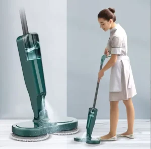 Rechargeable Cordless 360-Degree Electric Steam Spray Spin Mop