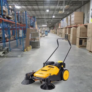 Rechargeable Electric Lithium Battery Manual-Drive Floor Sweeper with Brush Core for Restaurant and Construction Cleaning