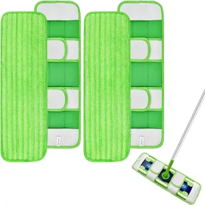 Rectangle Microfiber Cloth Cover Mop Pads for XL Mops Reusable Wet Dry Mopping Cloths Compatible for Sweeper XL