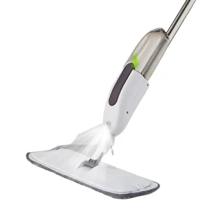 Rectangle Microfiber Water Spray Flat Mop, 3-in-1 Floor Cleaner