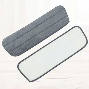 Recyclable Coral Fleece 3-Piece Replacement Head Washable Quick-Dry Flat Mop