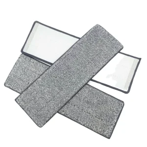 Recyclable Microfiber Mop Heads with Replaceable Cleaning Pads for Home and Office Floors