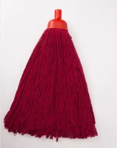 Red Cotton Yarn Round Wet Mop Head Refill