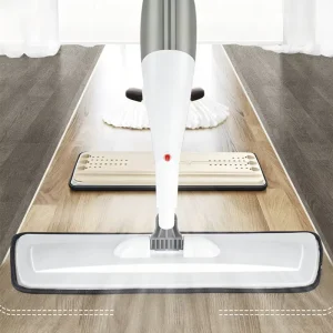 Refillable Spray Mop For Laminate Floor Big Water Tank Non Scratch Absorbent Pad