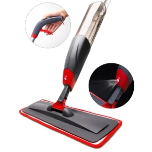 Refillable Wet Spray Mop with 2 Washable Microfiber Pads