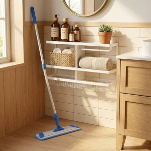 Reliable High Density Handle Rod Microfiber Fabric Rectangular Head Dust Mop for Apartment Floor Cleaning