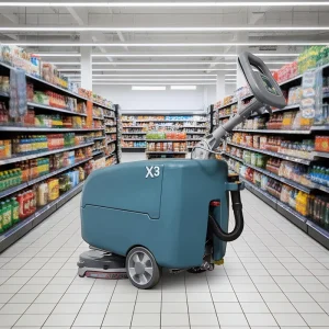 Rental Ready GIYO X3 Electric Walk Behind Tile Floor Scrubber Machine 60kg High Pressure h Efficiency for Equipment