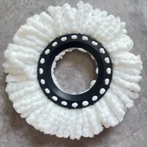 Replaceable Rotating Microfiber Mop Head Refill for 360-Degree Floor Cleaning