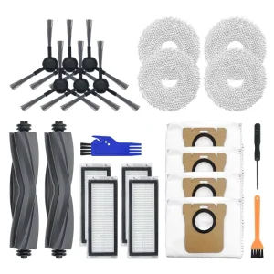 Replacement Part Set for Dreame L20 Ultra Conplete Robot Vacuum Cleaner Accessories Main Brush Side Brush Filter Dust Bag Mop