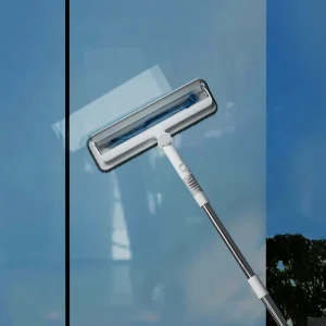 Retractable Three-in-One Broom for Water and Dust Removal with Screen Window Scraper