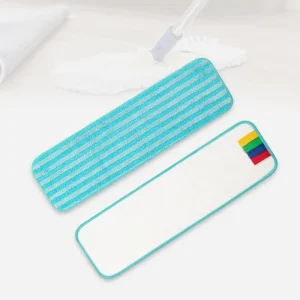 Reusable Antibacterial Household Microfiber Mop Pads Replacement for Floor Cleaning Durable Velcro Microfiber Mop Head Refills