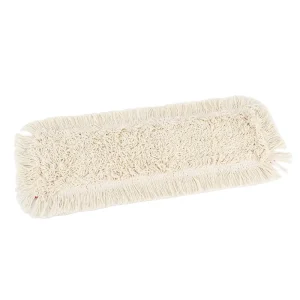 Reusable Cotton Flat Dust Mop Head for Home, Commercial, and Industrial Use
