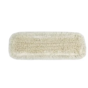 Reusable Flat Cotton Mop Head for Hardwood Floors Aluminum Pole Natural Cotton Yarn Material