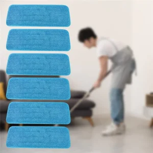 Reusable Microfiber Cleaning Replacement Mop Pads for Floor Mopping and Scrubbing