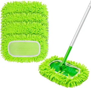 Reusable Microfiber Cotton Mop Pad Refills for Dry and Wet Floor Cleaning