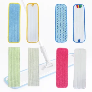Reusable Microfiber Mop Pad Streak Free Lint Free Super Absorbent Machine Washable Durable Eco friendly for Cleaning Floor