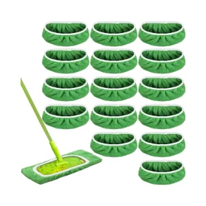 Reusable Sustainable Wet Mop Pads Refills Flat Compatible for Sweeper Mops Household Cleaning Tools Wet Dry