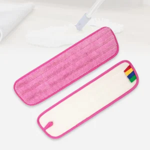Reusable Washable Microfiber Flat Mop Head Refills for Dry and Wet Floor Cleaning