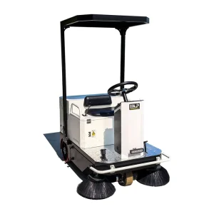 Ride-On Electric Ceramic Tile Floor Cleaning Machine with 100L Dustbin and 1250mm Scrubbing Width