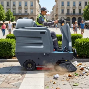 Ride-On Electric Floor Sweeper 48V 1300mm Cleaning Width