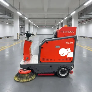 Ride-On Electric Floor Sweeper Machine for Warehouse, Factory, Road, and Outdoor Cleaning