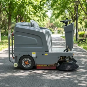 Ride-On Electric Floor Sweeper with Three-Brush System and 1500mm Cleaning Width for Roads and Concrete Floors