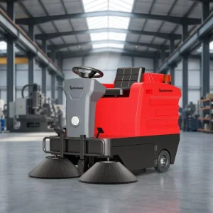 Ride-On Electric Road and Street Cleaning Machine for Warehouse and Mall Dust and Leaf Collection