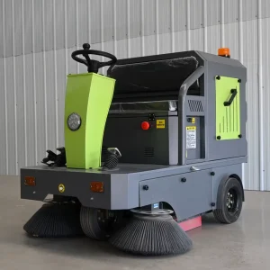 Ride-On Electric Road and Street Floor Sweeper and Washing Machine for Industrial Use