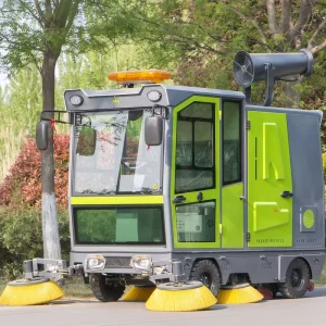 Ride-On Electric Road and Street Floor Sweeper for Urban Cleaning