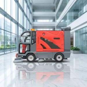 Ride-On Electric Sweeper, 3- or 4-Wheel, Rechargeable, for Warehouse, Community and Road Cleaning