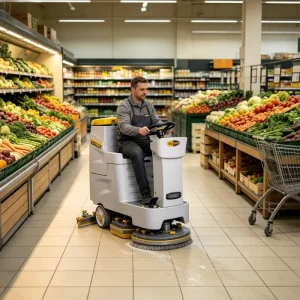 Ride On Floor Cleaning Machine Industrial Floor Scrubber OEM Factory