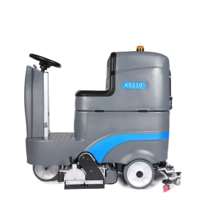 Ride-On Floor Scrubber Sweeper Dryer, 24V 100Ah Battery, 3800 m²/h
