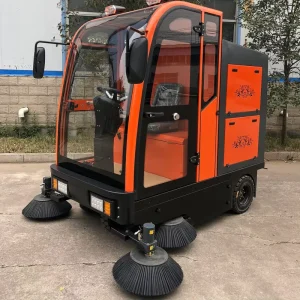 Ride-On Floor Scrubber and Sweeper