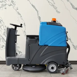 Ride-On Floor Scrubber with Large Water Tank