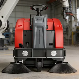 Ride-On Floor Sweeper Street Sweeping Machine with CE for Large Area Cleaning