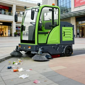 Ride-On Floor Sweeper for Road and Factory Cleaning