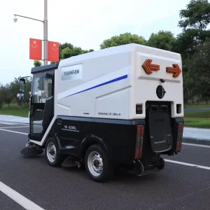 Ride-On Industrial Floor Scrubber and Road Sweeper