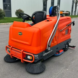 Ride-On Industrial Floor Sweeper and Washer Machine
