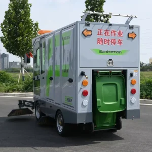 Ride-On Industrial Road Sweeper with Large Dustbin