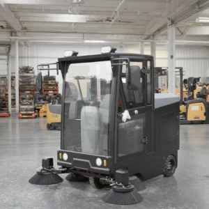 Ride-On Self-Propelled Floor Sweeper with 48V 150Ah Battery, Side Brush, 42-Gallon Hopper, 52-Inch Cleaning Path, and 1200W Power