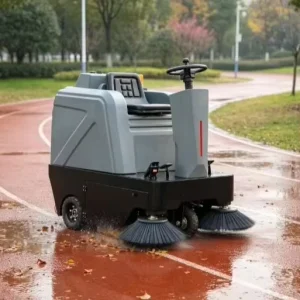Ride-On Sweeper for Park Pathways, Garden Trails and Outdoor Leaf and Debris Cleaning