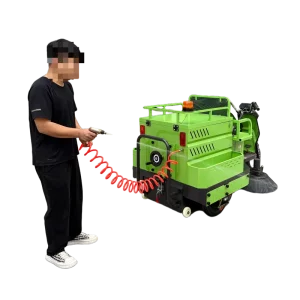 Ride-on Electric Road Sweeper SW-1300 Industrial Floor Cleaning Machine for Factory & Workshop