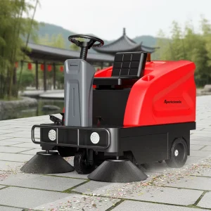 Ride on Floor Road Cleaning Machine Electric Battery Powered Small Leaf Collection Machine Floor Street Sweeper