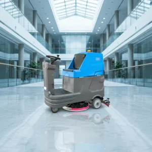 Ride on Floor Scrubber 4640㎡ h Efficiency 24V 100Ah Battery Powered for Large Warehouse Factory