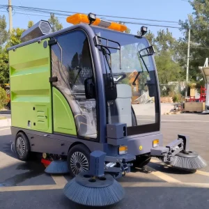 Ride on Large Capacity Water Tank Magnetic Cordless Vacuum Street Cleaner Electric Street Road Floor Clean Sweeper Machine